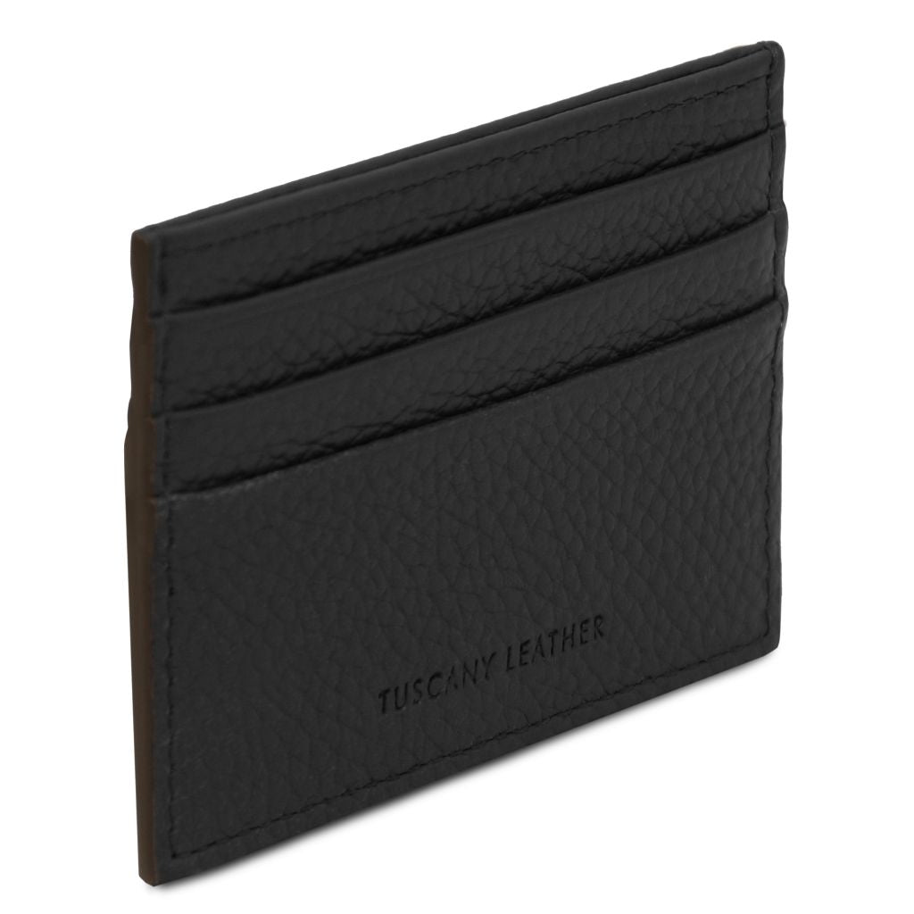 Tuscany Leather Card Holder Korthållare #Färg_Svart