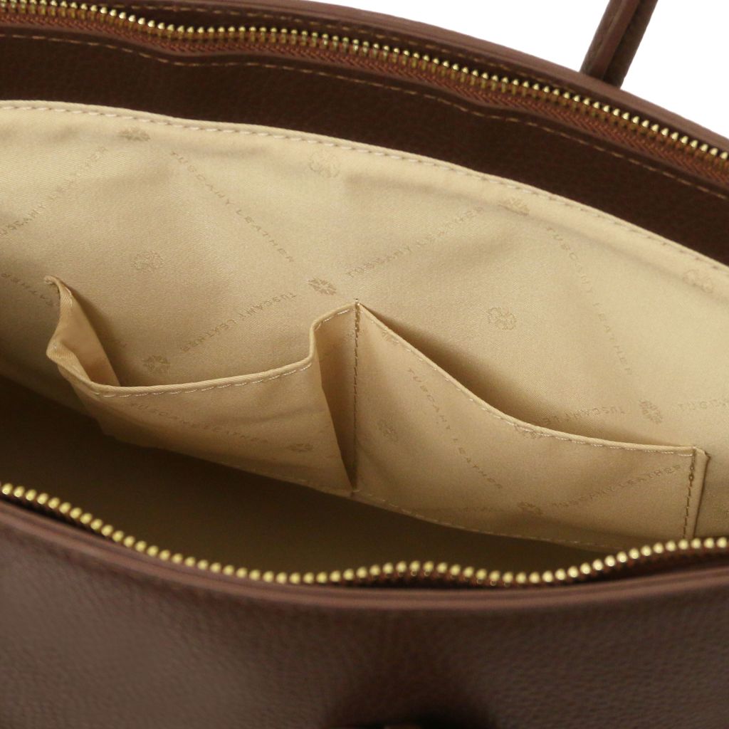 Tuscany Leather TL Bag Handväska #Färg_Kaffe