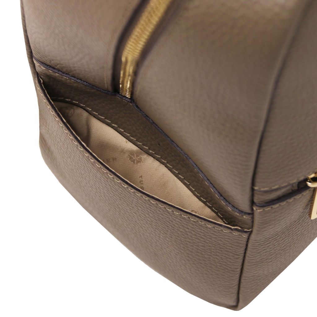 Tuscany Leather Prisma Ryggsäck #Färg_Mörk Taupe