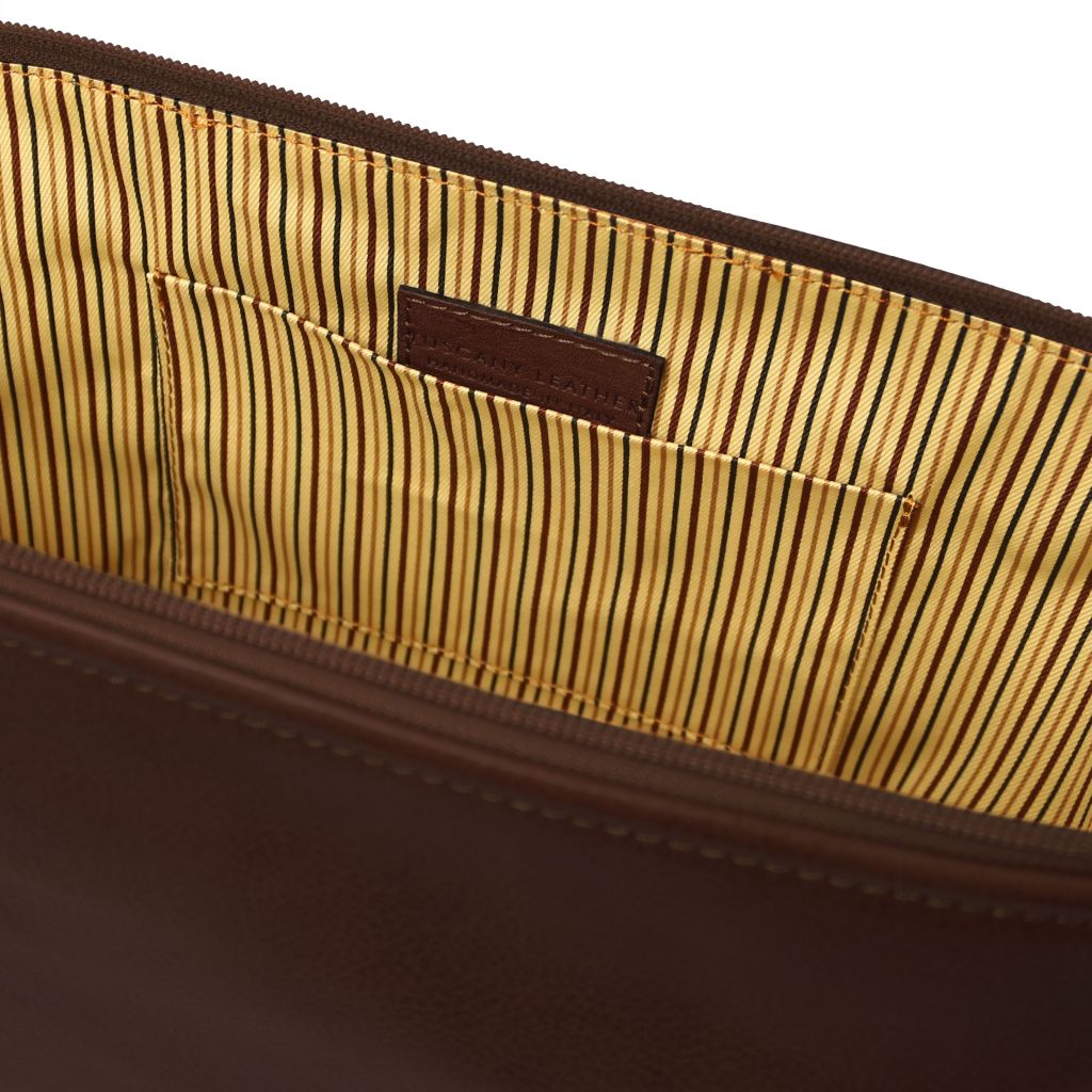 Tuscany Leather Smarty L Necessär #Färg_Mörkbrun