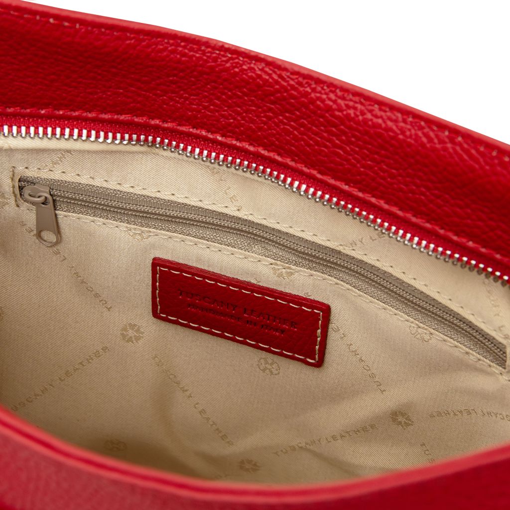 Tuscany Leather Brenda Handväska #Färg_Läppstift Rött