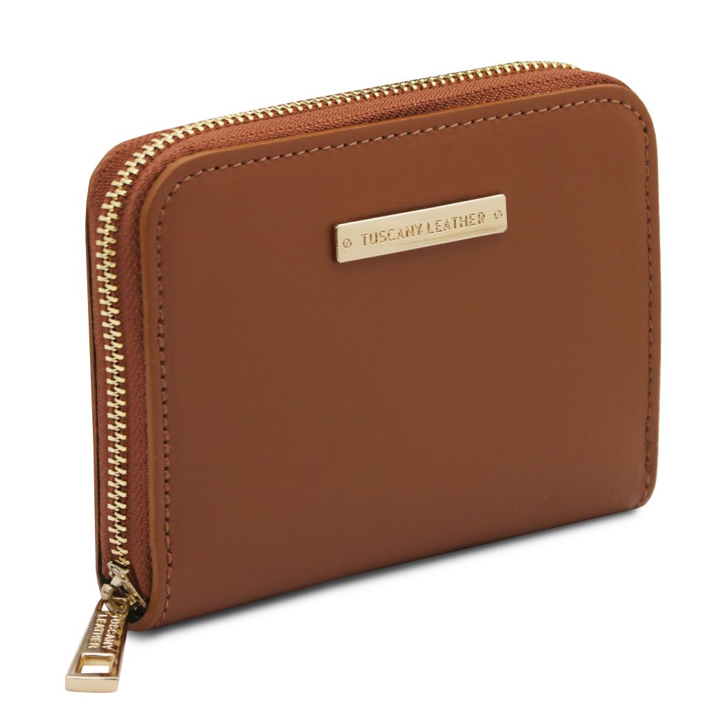 Tuscany Leather Leda Plånbok #Färg_Cognac