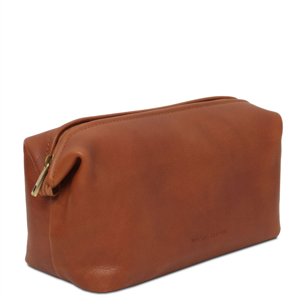 Tuscany Leather Smarty L Necessär #Färg_Cognac
