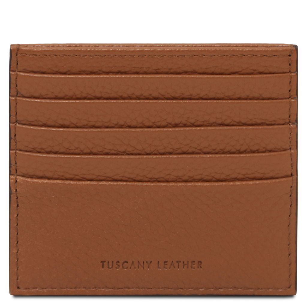 Tuscany Leather Card Holder Korthållare #Färg_Cognac