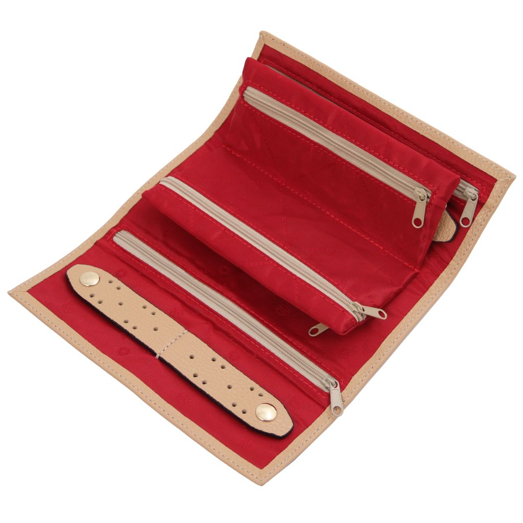 Tuscany Leather Soft Leather Jewellery Case Smyckesförvaring #Färg_Champagne