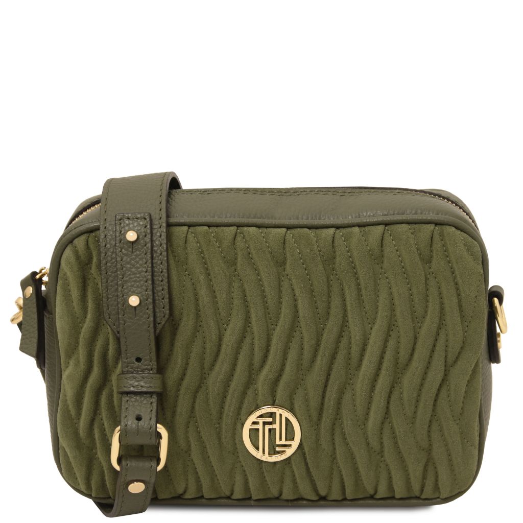 Tuscany Leather Chantilly Axelremsväska #Färg_Skogsgrön