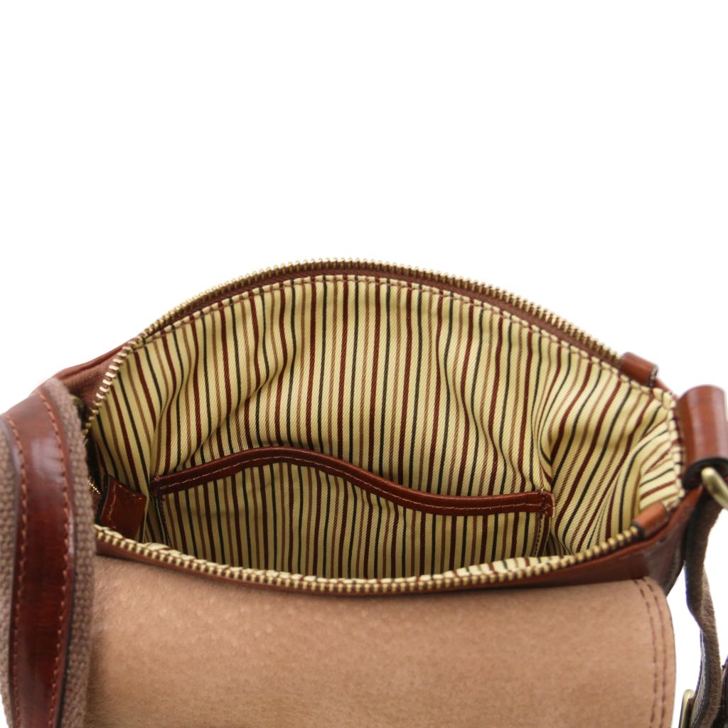 Tuscany Leather John Axelremsväska #Färg_Mörkbrun