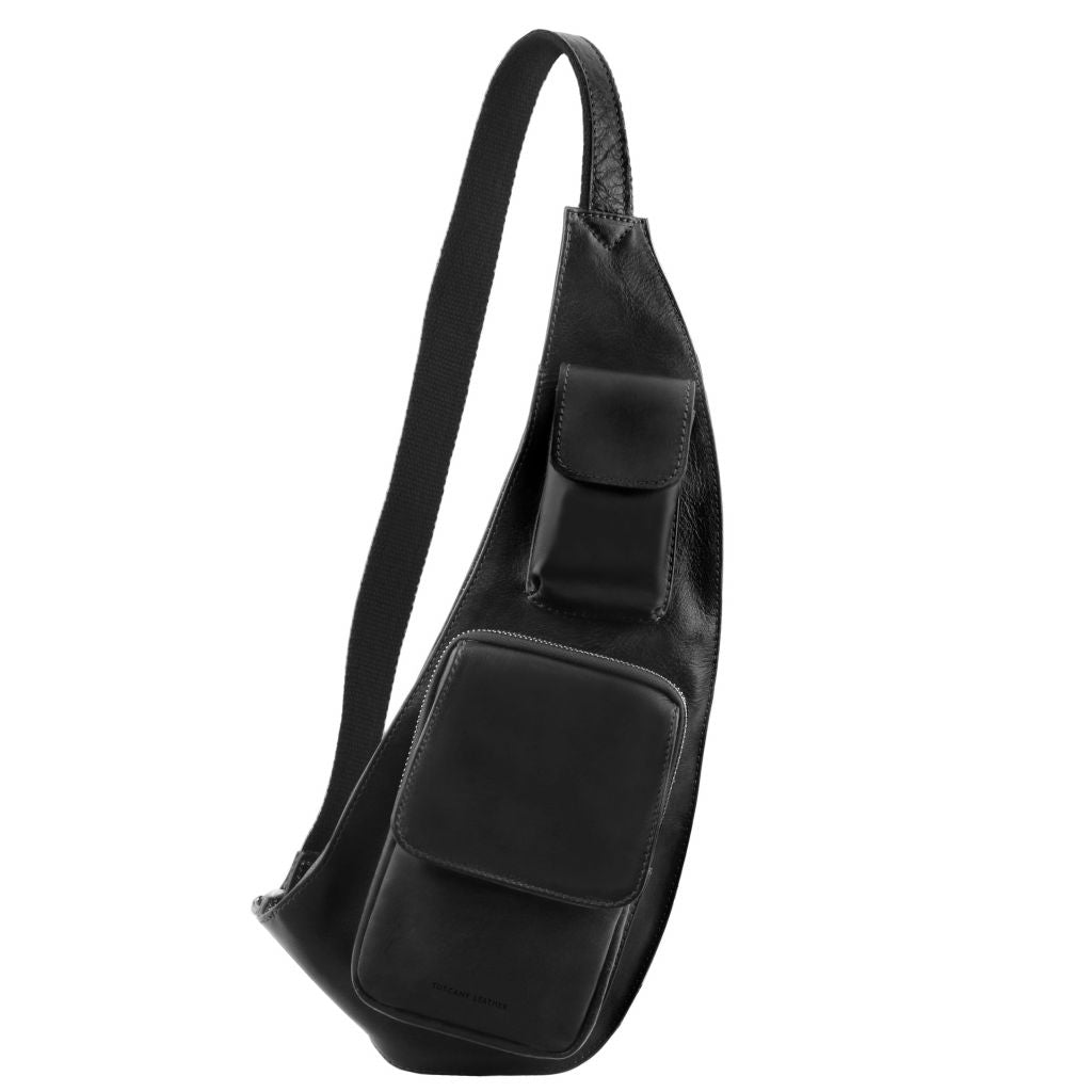 Tuscany Leather Crossover Slingväska #Färg_Svart