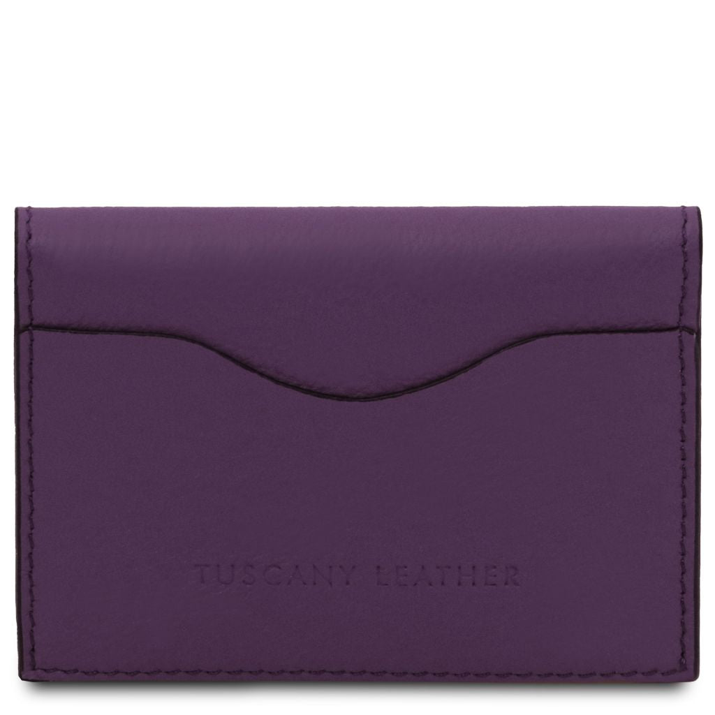 Tuscany Leather Leather Business Card Korthållare #Färg_Lila