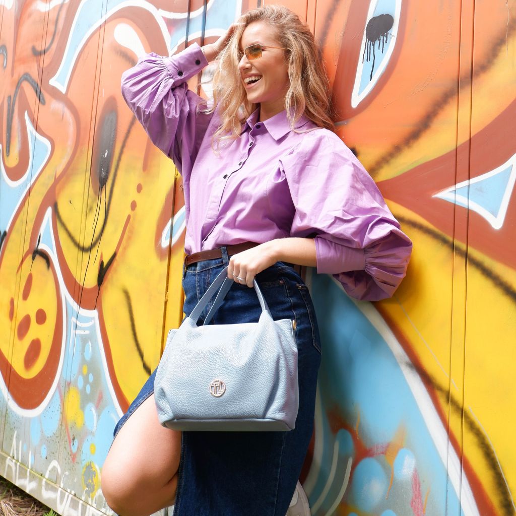 Tuscany Leather Nora Handväska #Färg_Mörkblå