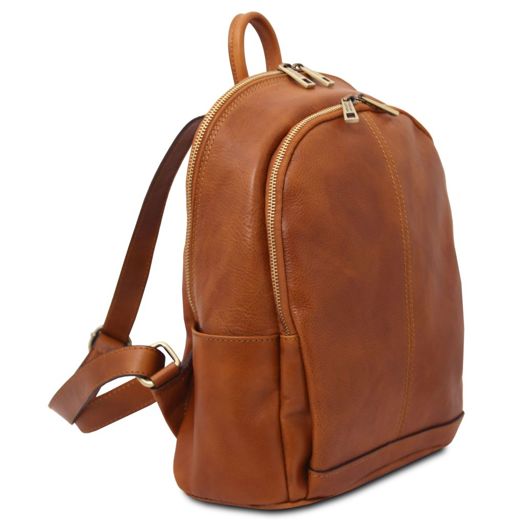 Tuscany Leather Canberra Ryggsäck #Färg_Cognac
