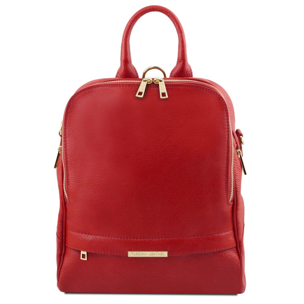 Tuscany Leather TL Bag Ryggsäck #Färg_Läppstift Rött