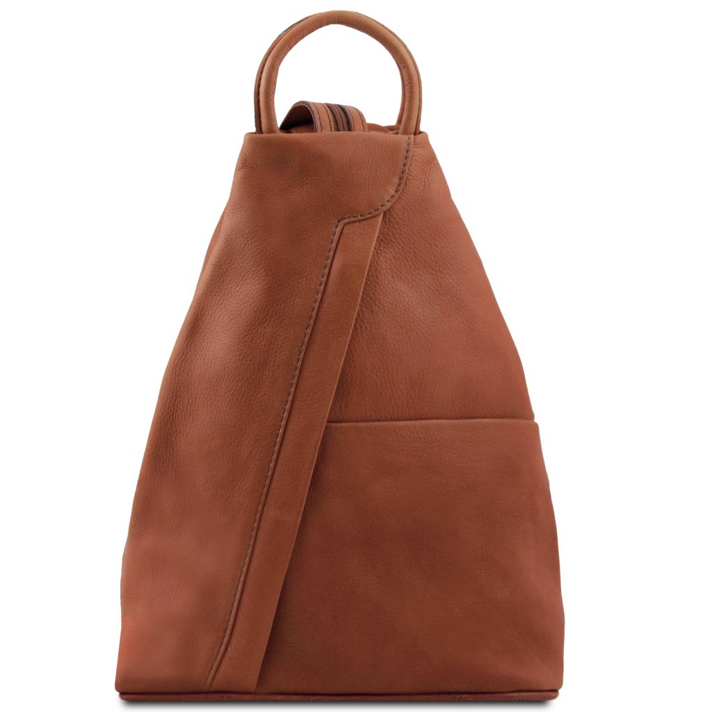 Tuscany Leather Shanghai Ryggsäck #Färg_Cognac