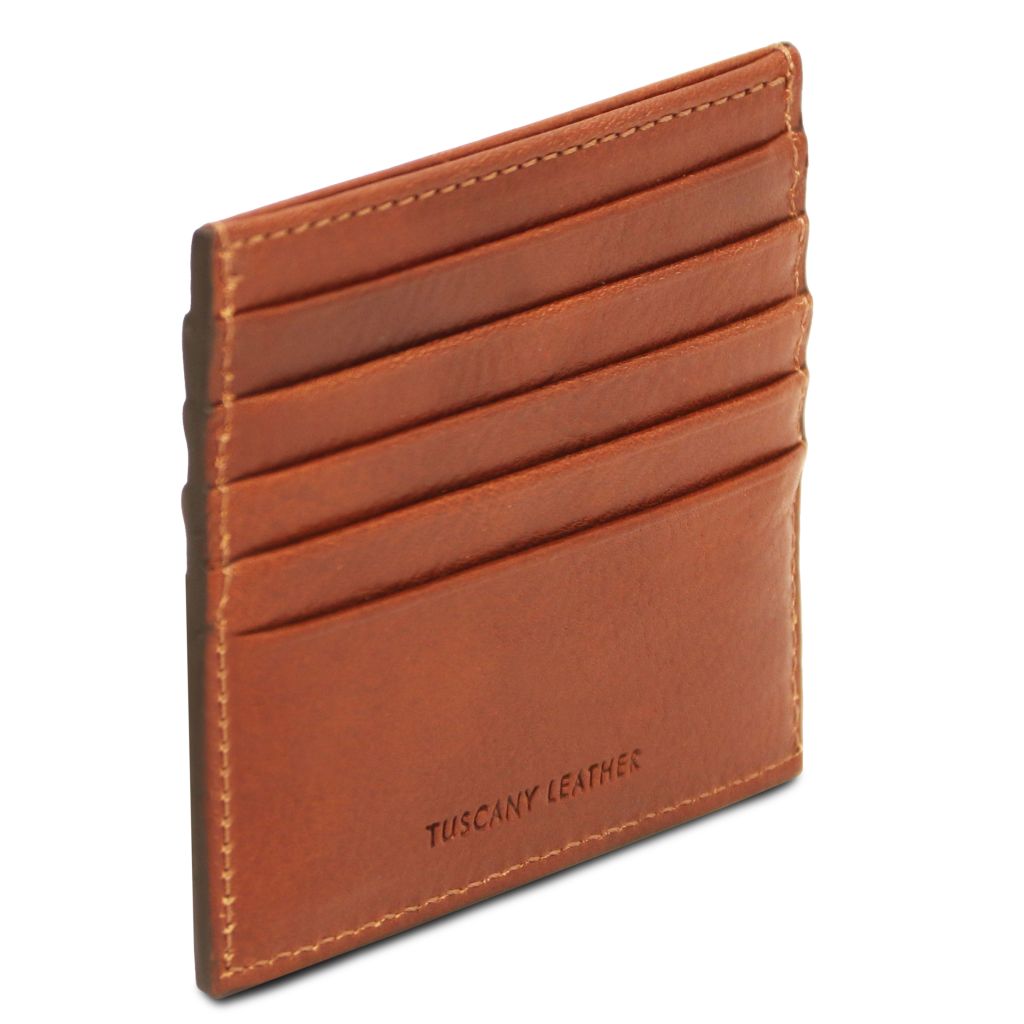 Tuscany Leather Card Holder Korthållare #Färg_Cognac