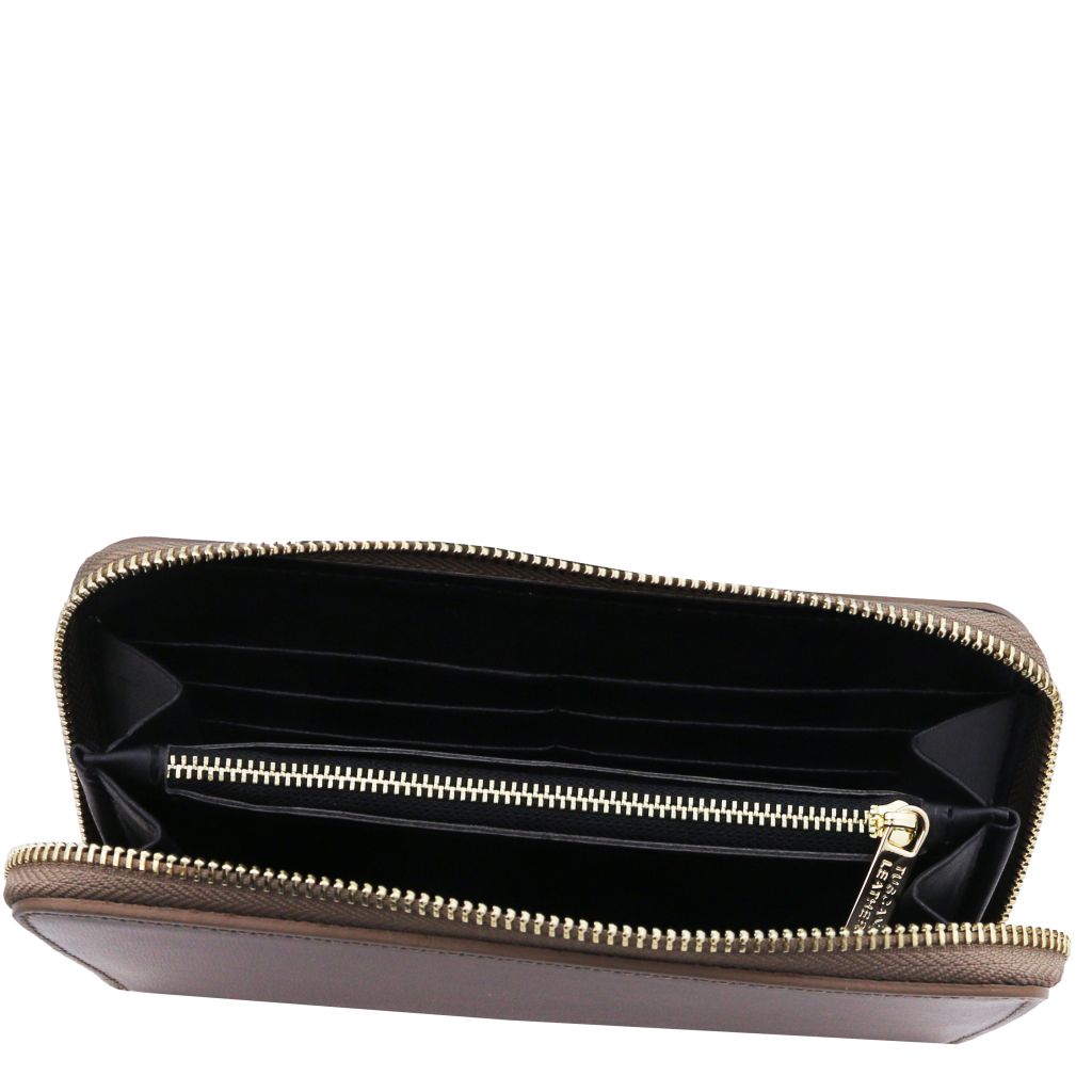 Tuscany Leather Ilizia Plånbok #Färg_Mörk Taupe