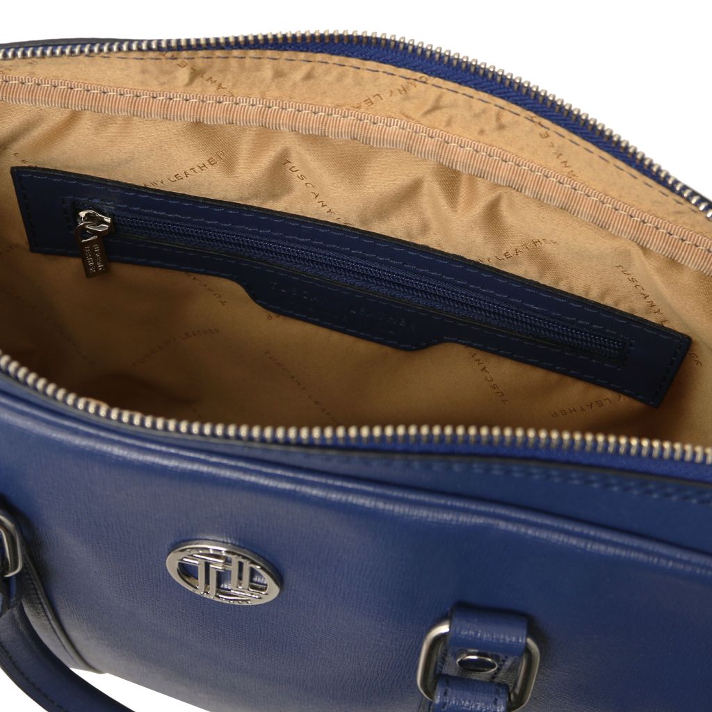 Tuscany Leather Prato Datorväska #Färg_Mörkblå