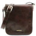 Tuscany Leather TL Messenger Axelremsväska #Färg_Mörkbrun