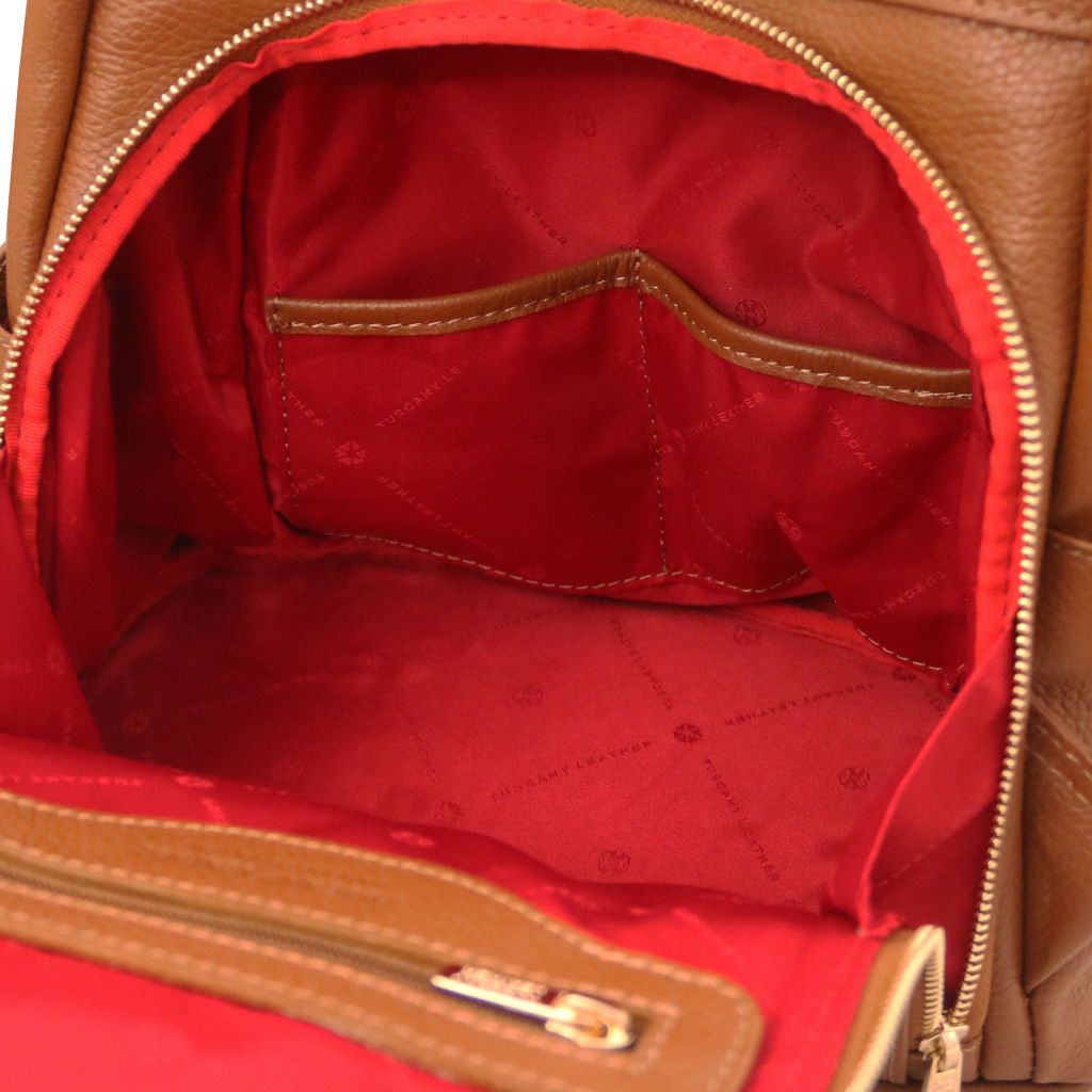 Tuscany Leather TL Bag Ryggsäck #Färg_Cognac