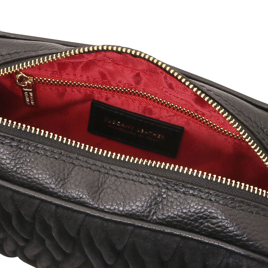 Tuscany Leather Chantilly Handväska #Färg_Svart