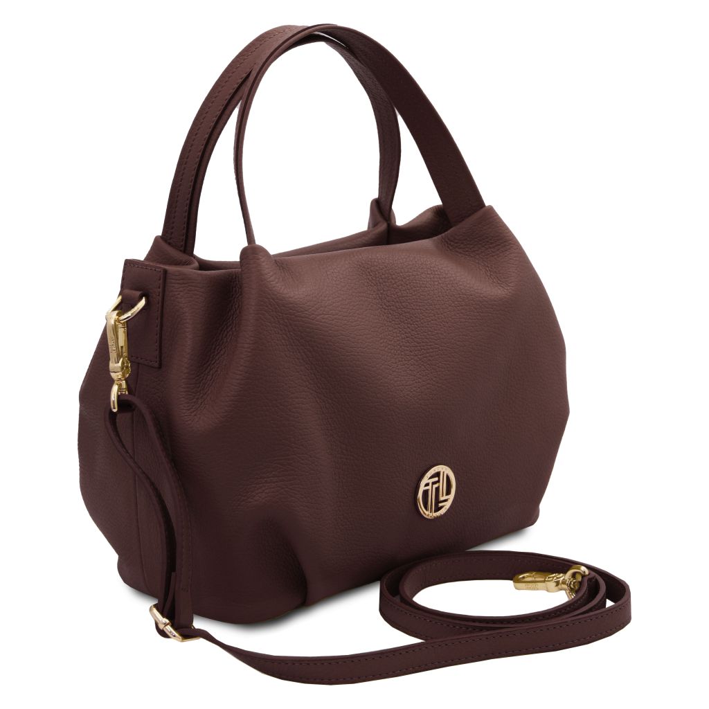 Tuscany Leather Nora Handväska #Färg_Kaffe