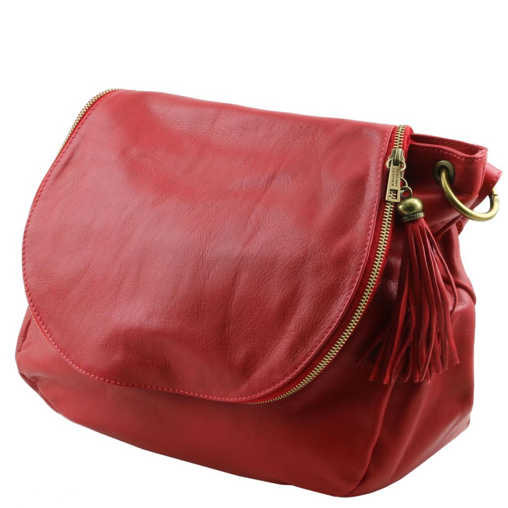 Tuscany Leather TL Bag Axelväska #Färg_Röd