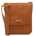 Tuscany Leather John Axelremsväska #Färg_Cognac