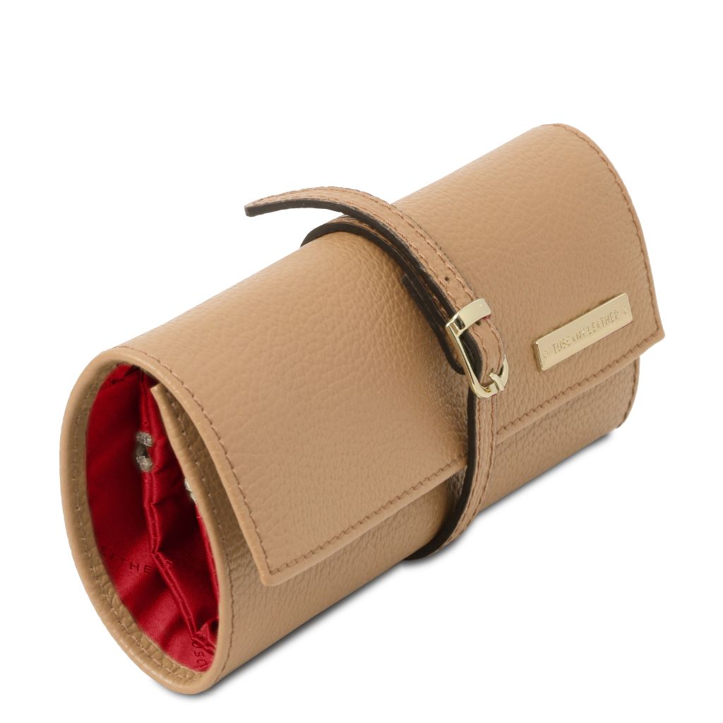Tuscany Leather Soft Leather Jewellery Case Smyckesförvaring #Färg_Champagne