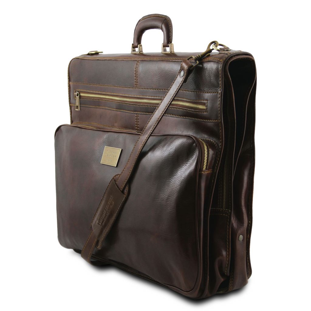 Tuscany Leather Papeete Kostymväska #Färg_Mörkbrun