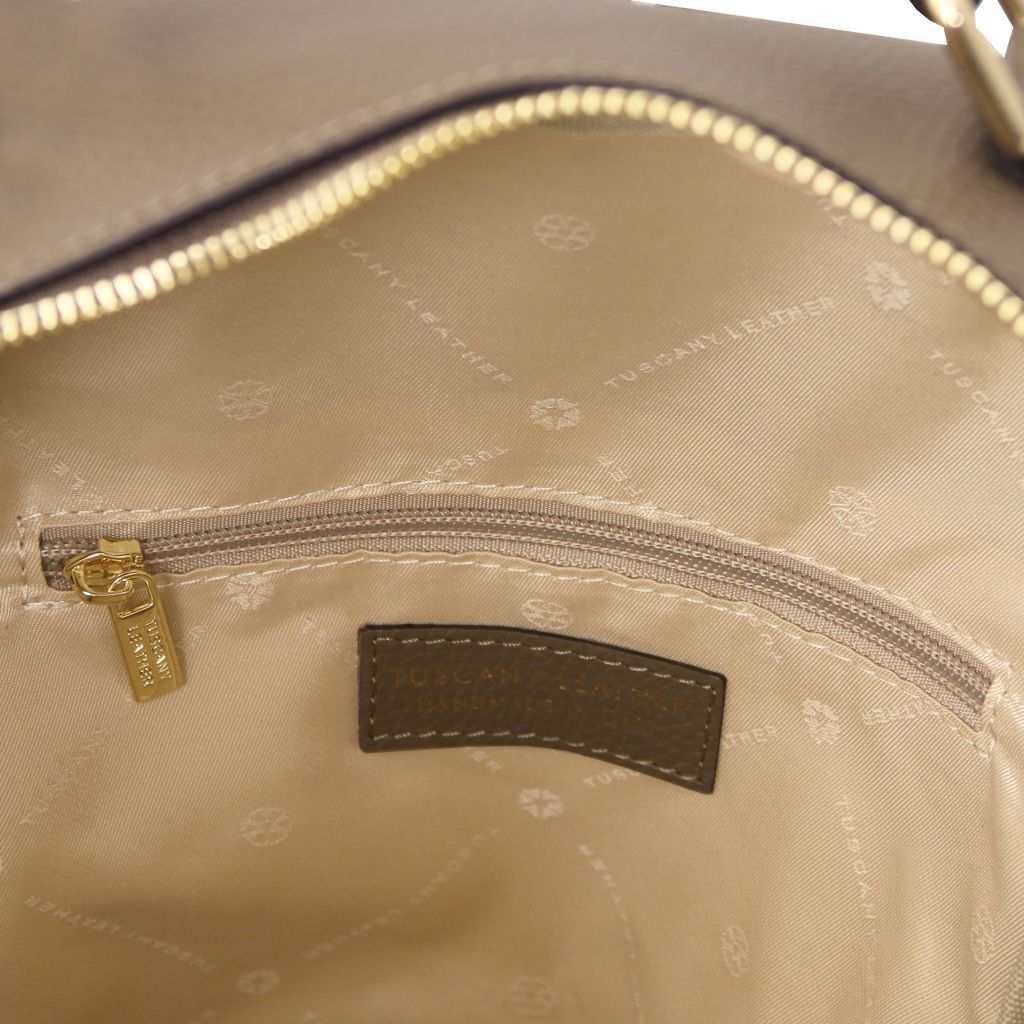 Tuscany Leather Prisma Ryggsäck #Färg_Mörk Taupe