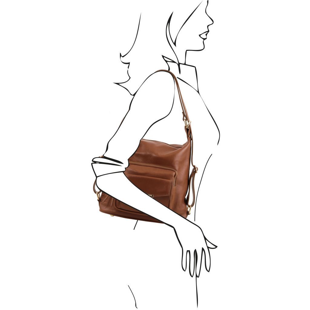 Tuscany Leather TL Bag Ryggsäck #Färg_Kanel