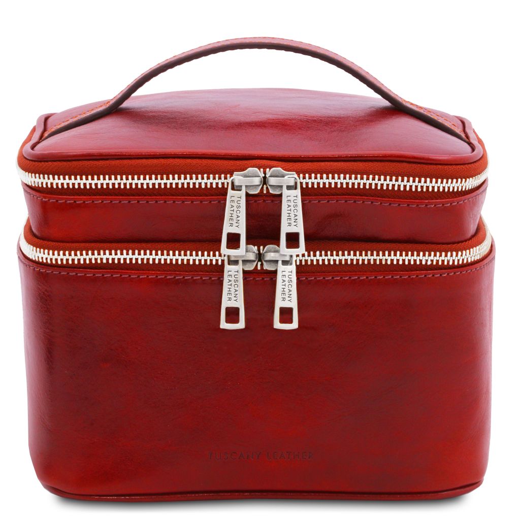 Tuscany Leather Eliot Necessär #Färg_Röd