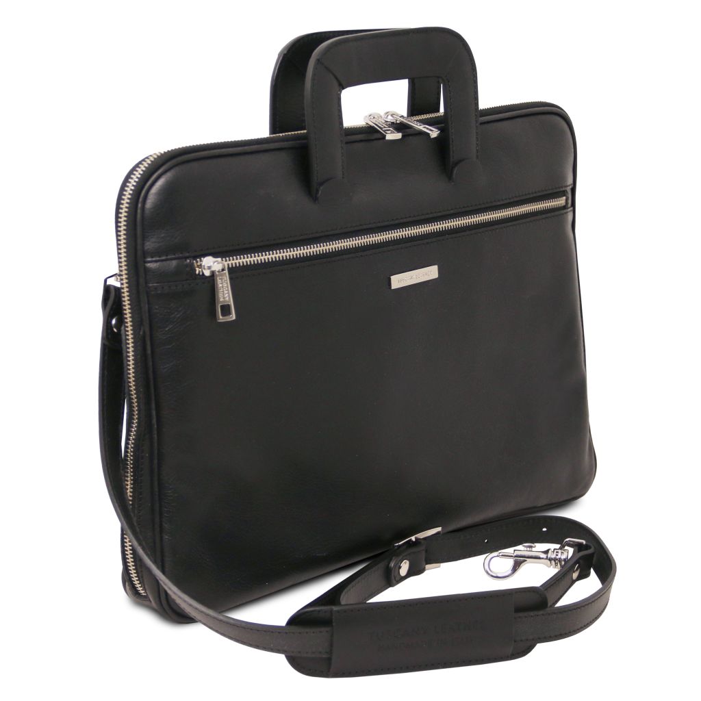 Tuscany Leather Caserta Datorväska #Färg_Svart