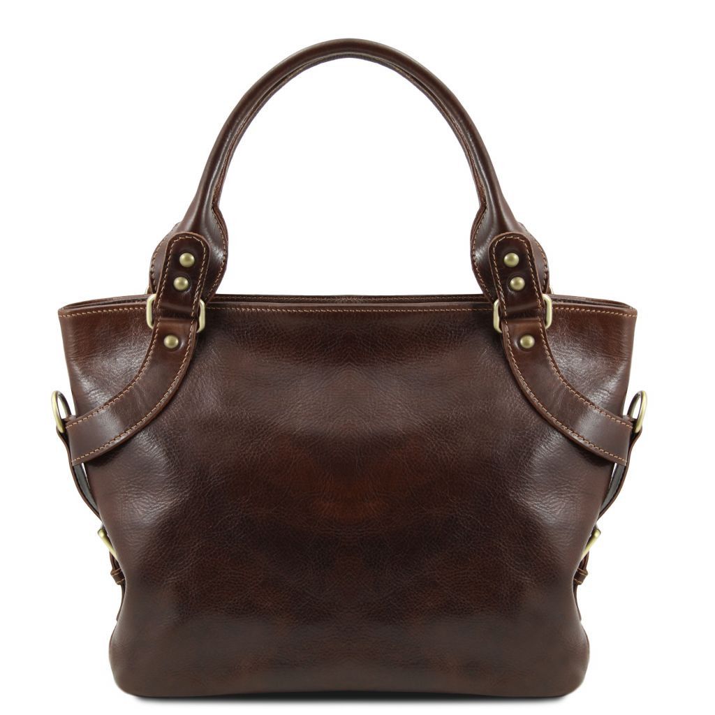 Tuscany Leather Ilenia Handväska #Färg_Mörkbrun