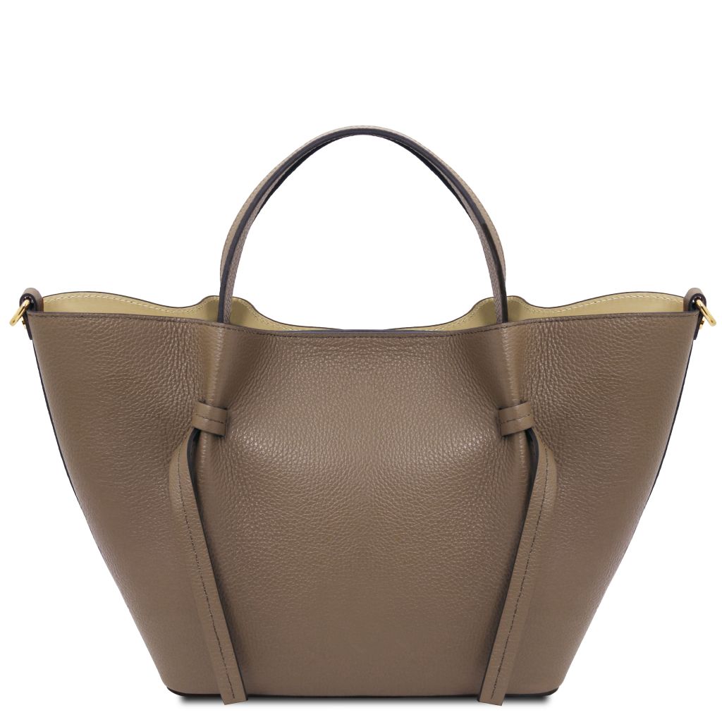 Tuscany Leather Legame L Handväska #Färg_Mörk Taupe
