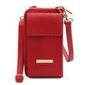 Tuscany Leather TL Bag Axelremsväska #Färg_Läppstift Rött