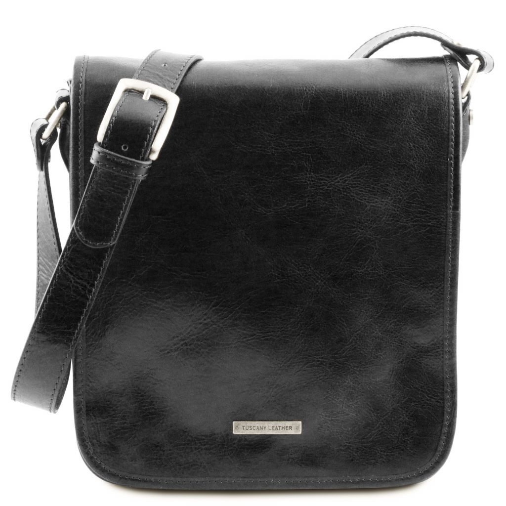Tuscany Leather TL Messenger Axelremsväska #Färg_Svart