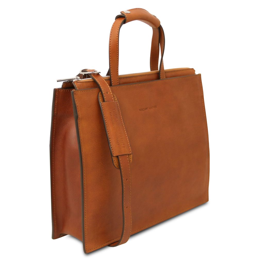 Tuscany Leather Palermo Datorväska #Färg_Cognac