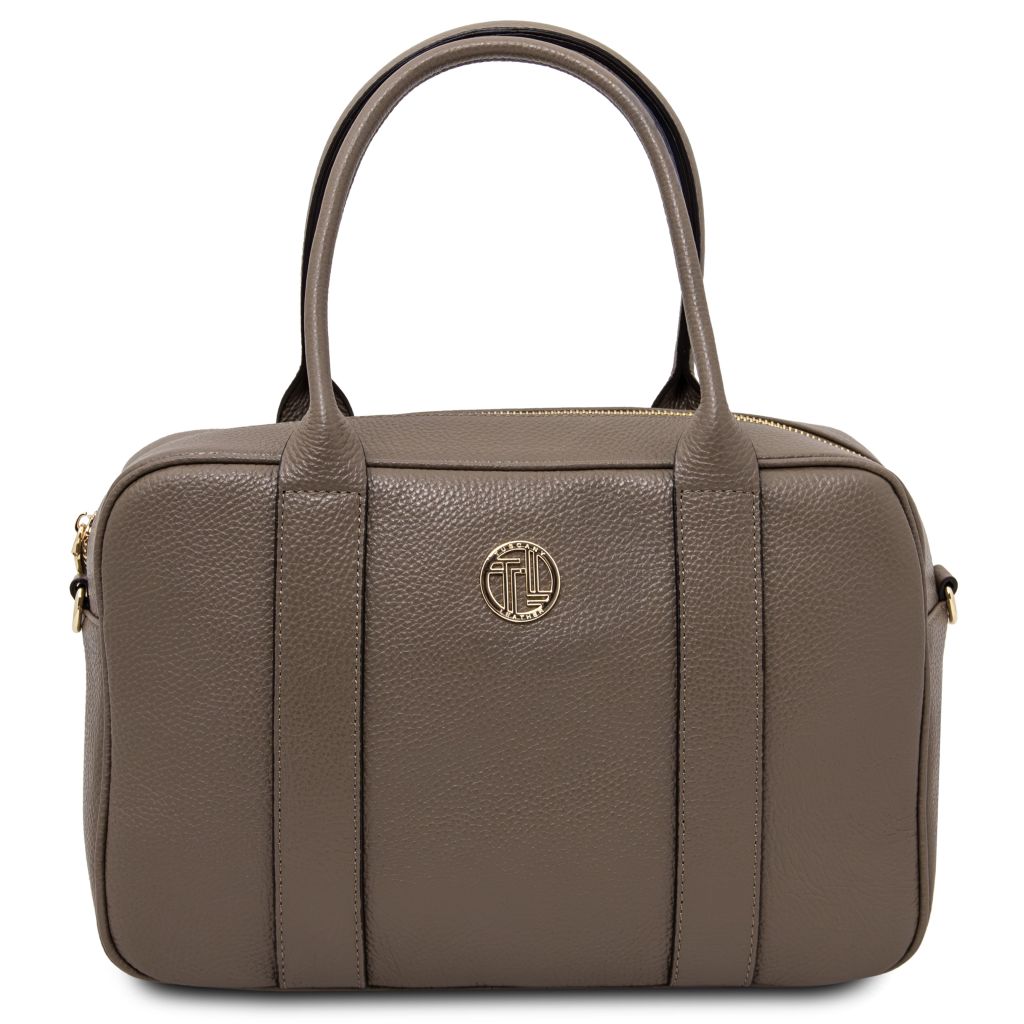 Tuscany Leather Stephany Handväska #Färg_Mörk Taupe