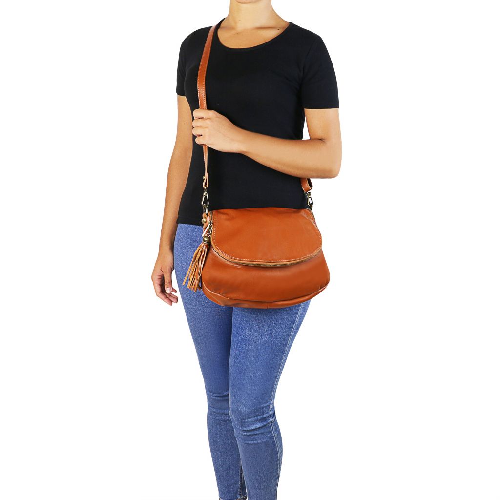 Tuscany Leather TL Bag Axelväska #Färg_Svart