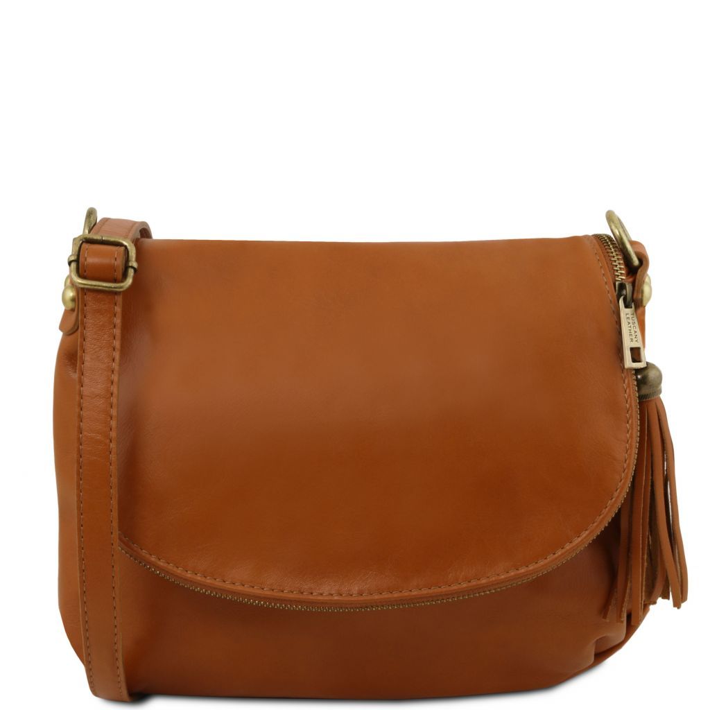 Tuscany Leather TL Bag Axelväska #Färg_Cognac