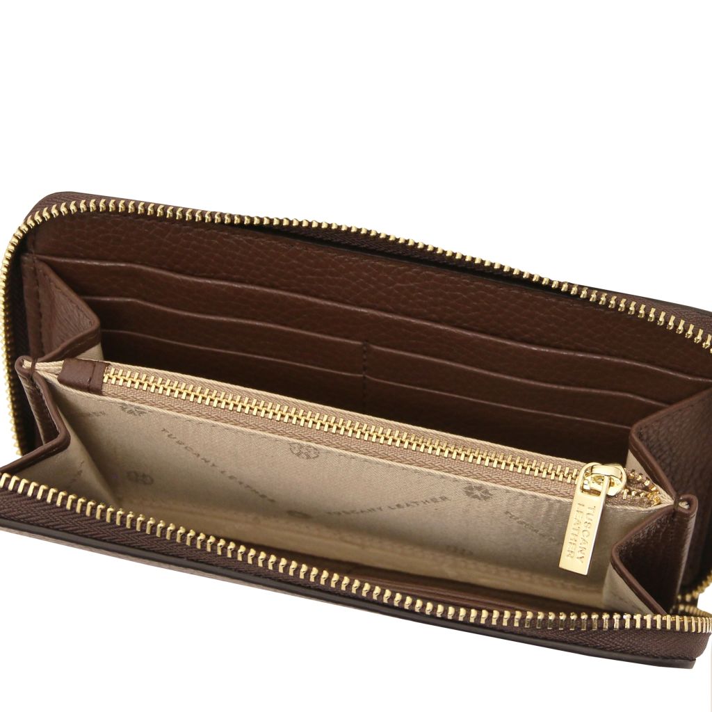 Tuscany Leather Financier Plånbok #Färg_Kaffe