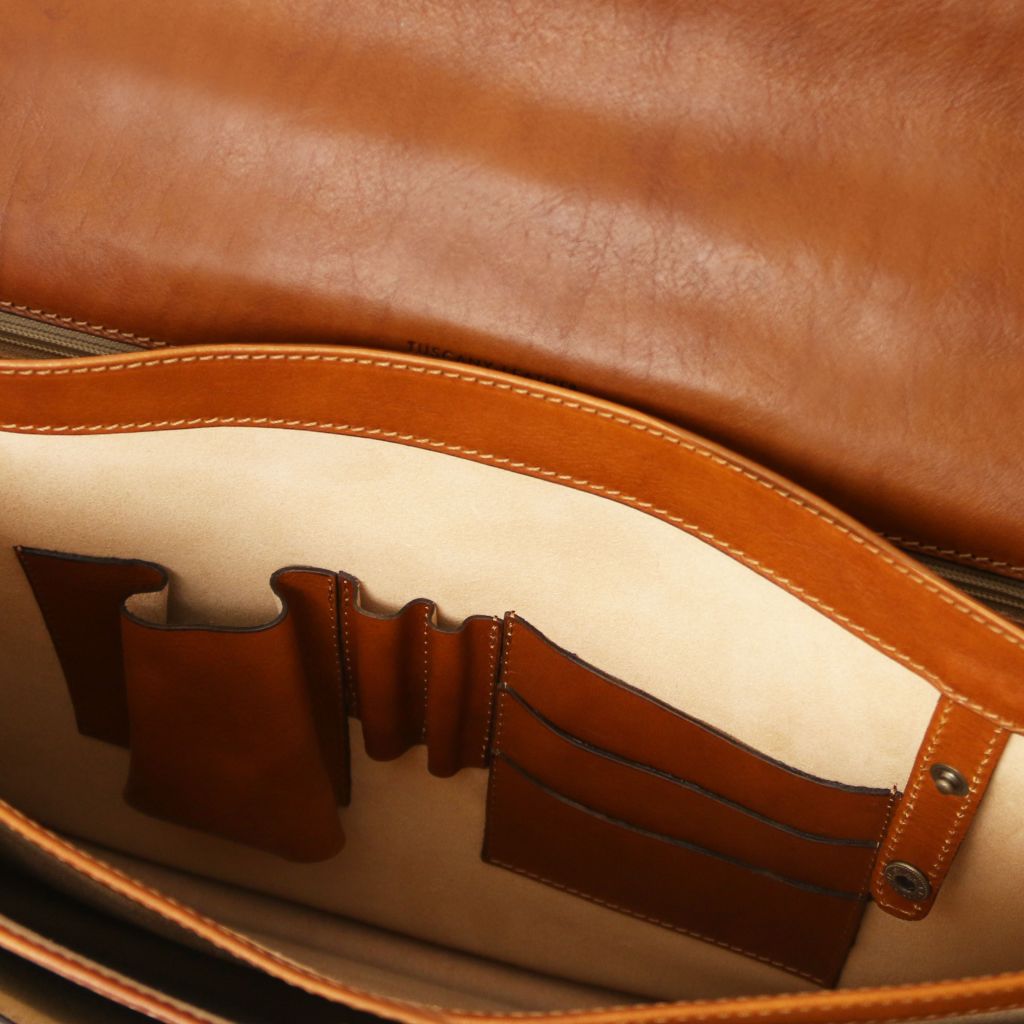 Tuscany Leather Cremona Portfölj #Färg_Cognac