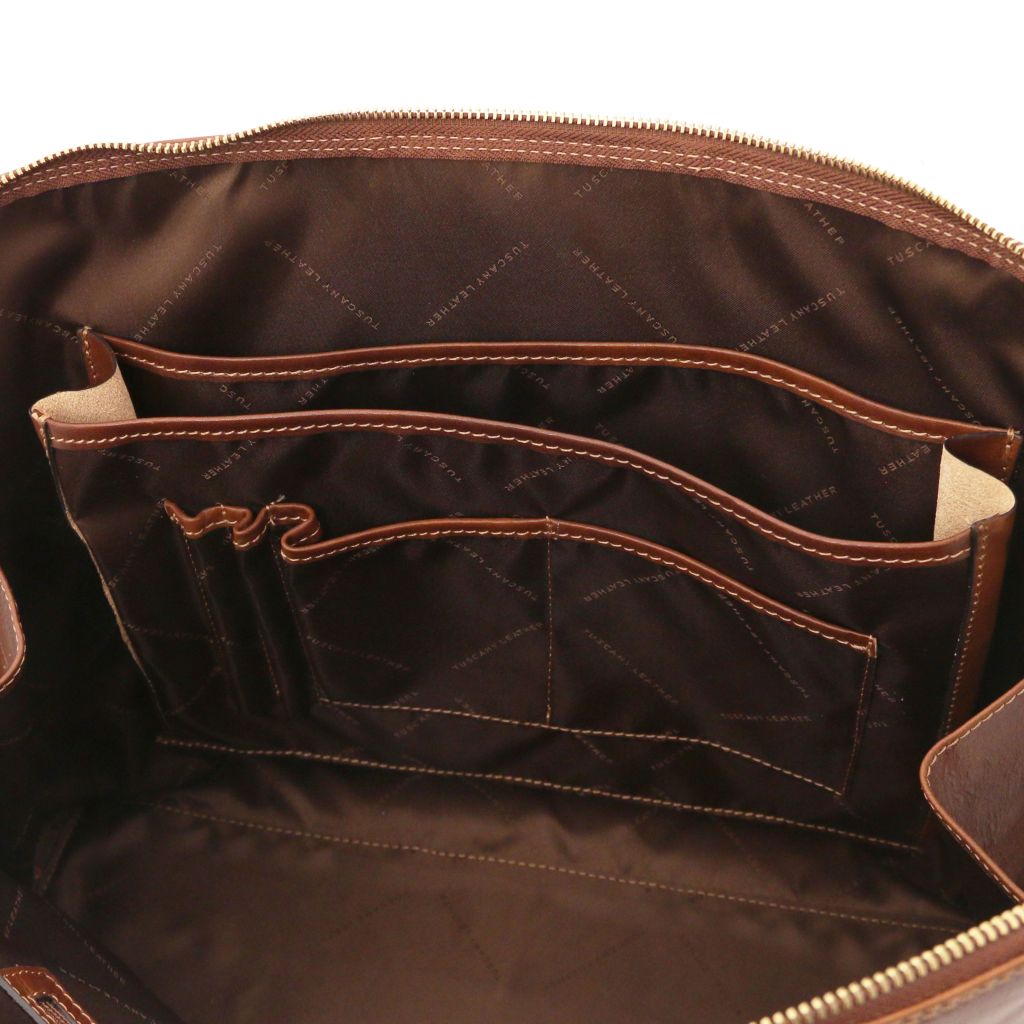Tuscany Leather Ravenna Datorväska #Färg_Brun