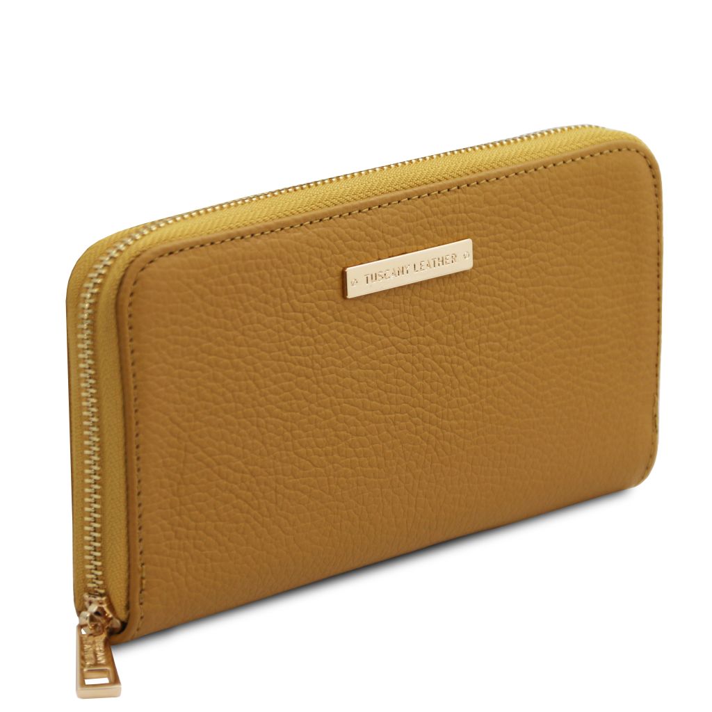 Tuscany Leather Eris Plånbok #Färg_Senap