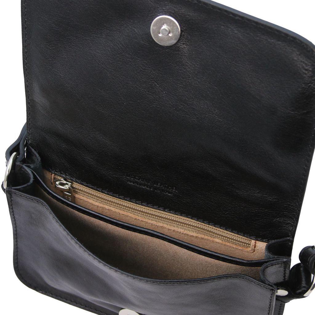 Tuscany Leather Carmen Axelremsväska #Färg_Svart