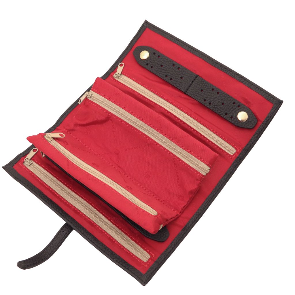 Tuscany Leather Soft Leather Jewellery Case Smyckesförvaring #Färg_Svart