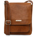 Tuscany Leather Jimmy Axelremsväska #Färg_Cognac