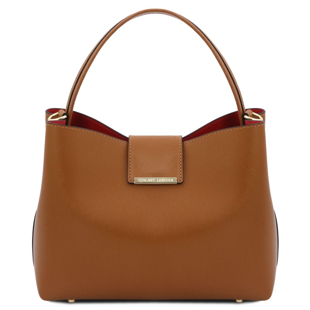 Tuscany Leather Clio Handväska #Färg_Cognac