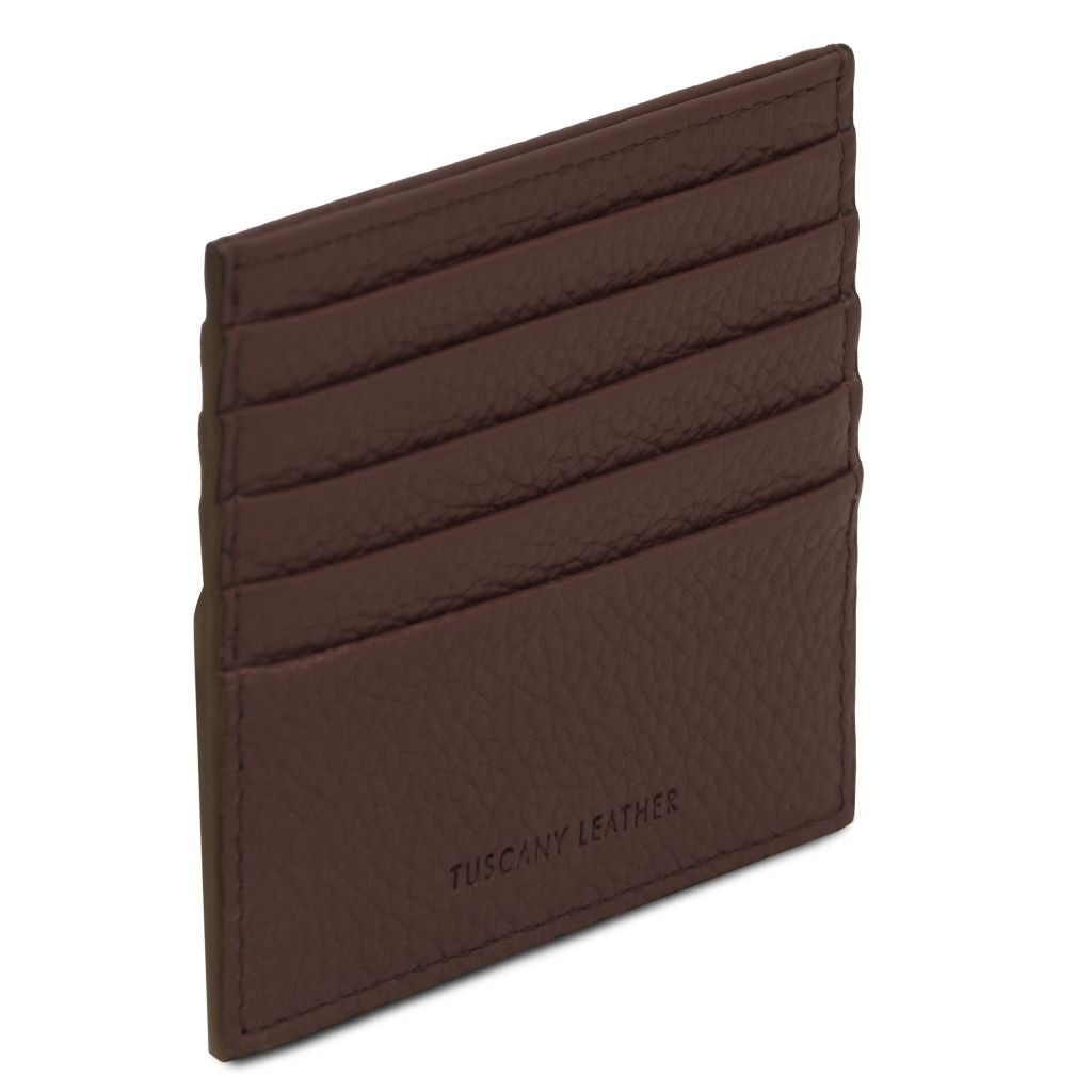 Tuscany Leather Card Holder Korthållare #Färg_Kaffe