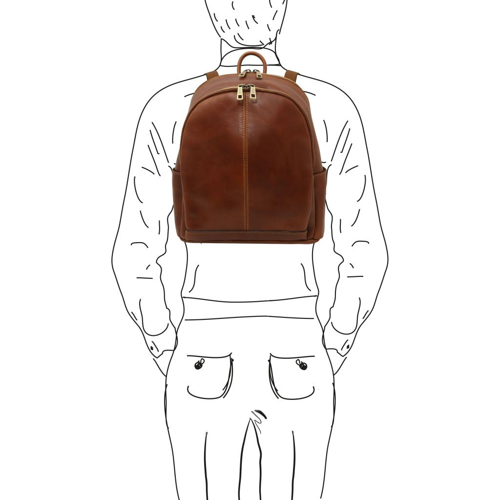 Tuscany Leather Canberra Ryggsäck #Färg_Brun